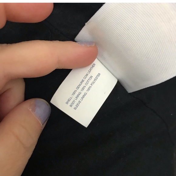 Gap Genuine Leather Jacket size Small - Picture 4 of 7